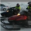 Столицу Таймыра начали патрулировать гаишники на снегоходах (видео)