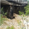 В Красноярском крае дождем подмыло еще один мост