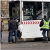 На улице 9 Мая пассажирский автобус врезался в машину с битумом (видео)