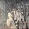 В Красноярске загорелся магазин в Северном