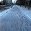 После мокрого снегопада улицы Красноярска покрылись ледяной коркой